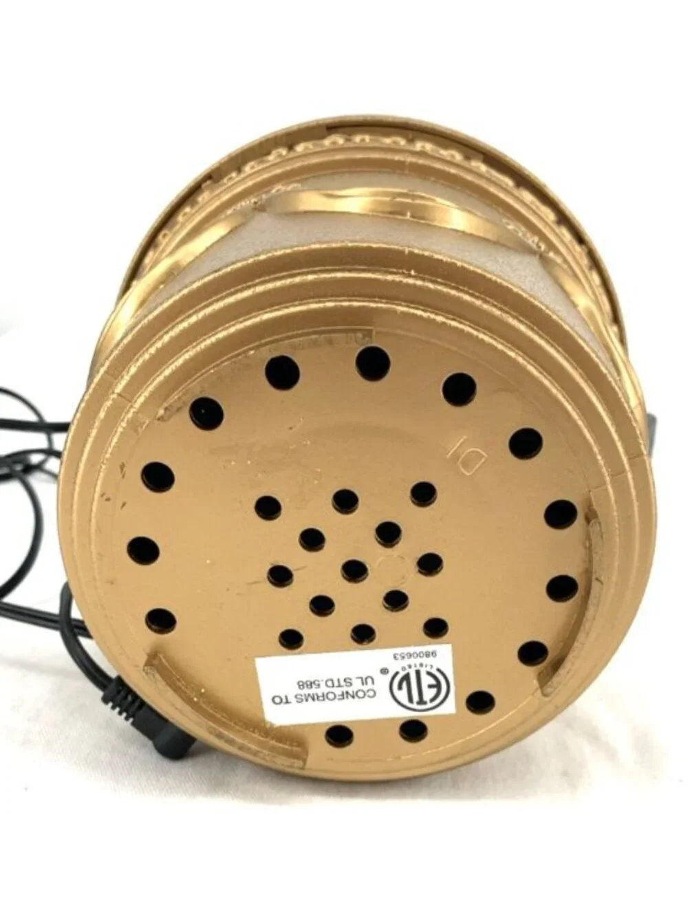 Avon Fiber Optic Tree Replacement Base Gold Musical Tested Works